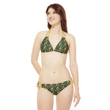 Disco Avocado Strappy Bikini - Erik T Clayton